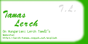 tamas lerch business card